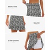 image:imageStelle 17 Golf Skirts for Women Pickleball Tennis Skorts with 2 PocketsBlack Paisley Print