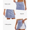 image:imageStelle 17 Golf Skirts for Women Pickleball Tennis Skorts with 2 PocketsFloral Tiles Print
