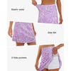 image:imageStelle 17 Golf Skirts for Women Pickleball Tennis Skorts with 2 PocketsLilac Paisley Print
