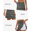 image:imageStelle 17 Golf Skirts for Women Pickleball Tennis Skorts with 2 PocketsNoir Paisley Print