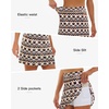 image:imageStelle 17 Golf Skirts for Women Pickleball Tennis Skorts with 2 PocketsRetro Geo Print