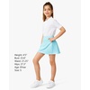image:imageStelle Girls ALine Tennis Skort with Builtin Shorts for Sports PlayAqua Blue