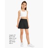 image:imageStelle Girls ALine Tennis Skort with Builtin Shorts for Sports PlayBlack