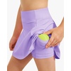 image:imageStelle Girls ALine Tennis Skort with Builtin Shorts for Sports PlayLilac