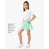 image:imageStelle Girls ALine Tennis Skort with Builtin Shorts for Sports PlayMint Green