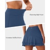 image:imageStelle Tennis Skirts for Women Ruffle Athletic Golf Skorts with PocketAtlantic Blue