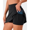 image:imageStelle Tennis Skirts for Women Ruffle Athletic Golf Skorts with PocketBlack