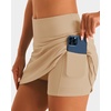 image:imageStelle Tennis Skirts for Women Ruffle Athletic Golf Skorts with PocketKhaki