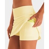 image:imageStelle Tennis Skirts for Women Ruffle Athletic Golf Skorts with PocketLemon Butter