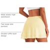 image:imageStelle Tennis Skirts for Women Ruffle Athletic Golf Skorts with PocketLemon Butter