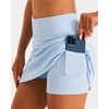 image:imageStelle Tennis Skirts for Women Ruffle Athletic Golf Skorts with PocketLight Blue