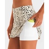 image:imageStelle Tennis Skirts for Women Ruffle Athletic Golf Skorts with PocketWhite Cheetah