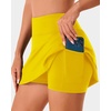 image:imageStelle Tennis Skirts for Women Ruffle Athletic Golf Skorts with PocketYellow