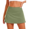 image:imageStelle Women Tennis Skirt High Waisted Athletic Golf Skorts with PocketsArmy Green