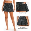 image:imageStelle Women Tennis Skirt High Waisted Athletic Golf Skorts with PocketsBlackgrey Camo