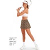 image:imageStelle Women Tennis Skirt High Waisted Athletic Golf Skorts with PocketsCheetah
