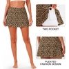 image:imageStelle Women Tennis Skirt High Waisted Athletic Golf Skorts with PocketsCheetah