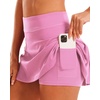 image:imageStelle Women Tennis Skirt High Waisted Athletic Golf Skorts with PocketsCotton Candy