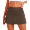 image:imageStelle Women Tennis Skirt High Waisted Athletic Golf Skorts with PocketsEspresso