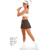 image:imageStelle Women Tennis Skirt High Waisted Athletic Golf Skorts with PocketsEspresso