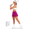 image:imageStelle Women Tennis Skirt High Waisted Athletic Golf Skorts with PocketsFuchsia