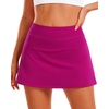 image:imageStelle Women Tennis Skirt High Waisted Athletic Golf Skorts with PocketsFuchsia