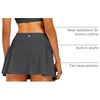 image:imageStelle Women Tennis Skirt High Waisted Athletic Golf Skorts with PocketsGrey