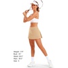 image:imageStelle Women Tennis Skirt High Waisted Athletic Golf Skorts with PocketsKhaki
