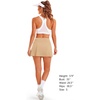 image:imageStelle Women Tennis Skirt High Waisted Athletic Golf Skorts with PocketsKhaki