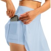 image:imageStelle Women Tennis Skirt High Waisted Athletic Golf Skorts with PocketsLight Blue