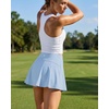 image:imageStelle Women Tennis Skirt High Waisted Athletic Golf Skorts with PocketsLight Blue
