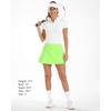 image:imageStelle Women Tennis Skirt High Waisted Athletic Golf Skorts with PocketsLime Green