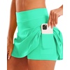 image:imageStelle Women Tennis Skirt High Waisted Athletic Golf Skorts with PocketsMint Green