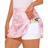 image:imageStelle Women Tennis Skirt High Waisted Athletic Golf Skorts with PocketsPastel Terrazzo