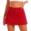 image:imageStelle Women Tennis Skirt High Waisted Athletic Golf Skorts with PocketsRed
