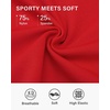 image:imageStelle Women Tennis Skirt High Waisted Athletic Golf Skorts with PocketsRed