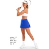 image:imageStelle Women Tennis Skirt High Waisted Athletic Golf Skorts with PocketsSapphire