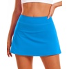 image:imageStelle Women Tennis Skirt High Waisted Athletic Golf Skorts with PocketsSmurf Blue