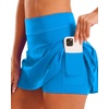 image:imageStelle Women Tennis Skirt High Waisted Athletic Golf Skorts with PocketsSmurf Blue