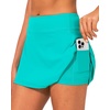 image:imageStelle Women Tennis Skirt High Waisted Athletic Golf Skorts with PocketsTurquoise