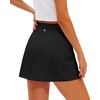 image:imageStelle Womens ALine Tennis Skort with Built in Shorts for Golf SportsBlack