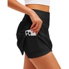 image:imageStelle Womens ALine Tennis Skort with Built in Shorts for Golf SportsBlack