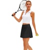 image:imageStelle Womens ALine Tennis Skort with Built in Shorts for Golf SportsBlack