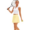 image:imageStelle Womens ALine Tennis Skort with Built in Shorts for Golf SportsLemon Butter