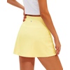 image:imageStelle Womens ALine Tennis Skort with Built in Shorts for Golf SportsLemon Butter