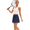 image:imageStelle Womens ALine Tennis Skort with Built in Shorts for Golf SportsNavy