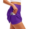 image:imageStelle Womens ALine Tennis Skort with Built in Shorts for Golf SportsPurple