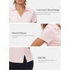 image:imageStelle Womens Golf Polo Shirts V Neck UPF50 Quick Dry Business Casual TopsBallet Pink