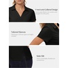 image:imageStelle Womens Golf Polo Shirts V Neck UPF50 Quick Dry Business Casual TopsBlack