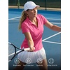 image:imageStelle Womens Golf Polo Shirts V Neck UPF50 Quick Dry Business Casual TopsDreamhouse Pink